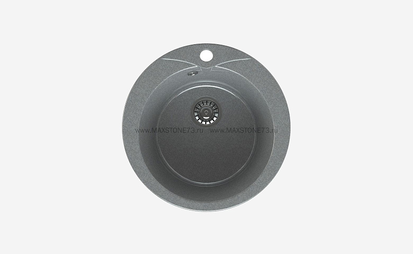MAXSTONE Мойка глянцевая MS-1 (темно-серая) 470*470*215